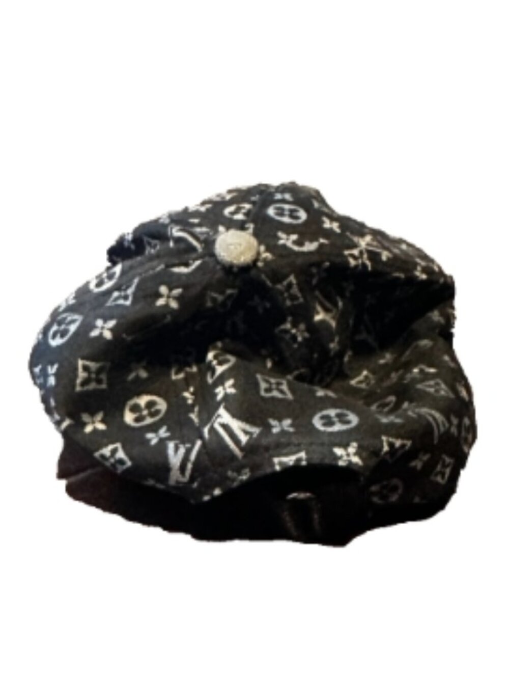 Embroidered logo Monogram Black Premium Cap Women's One Size - Picture 5 of 7